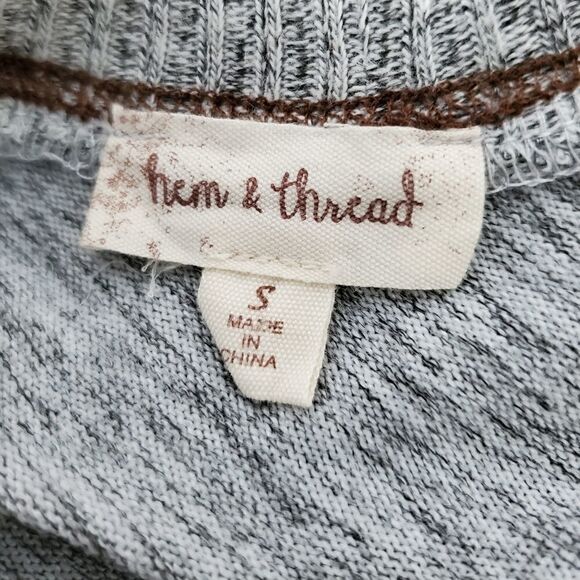 HEM & THREAD WOMENS LONG SLEEVE SHIRT SIZE SMALL - Picture 6 of 6